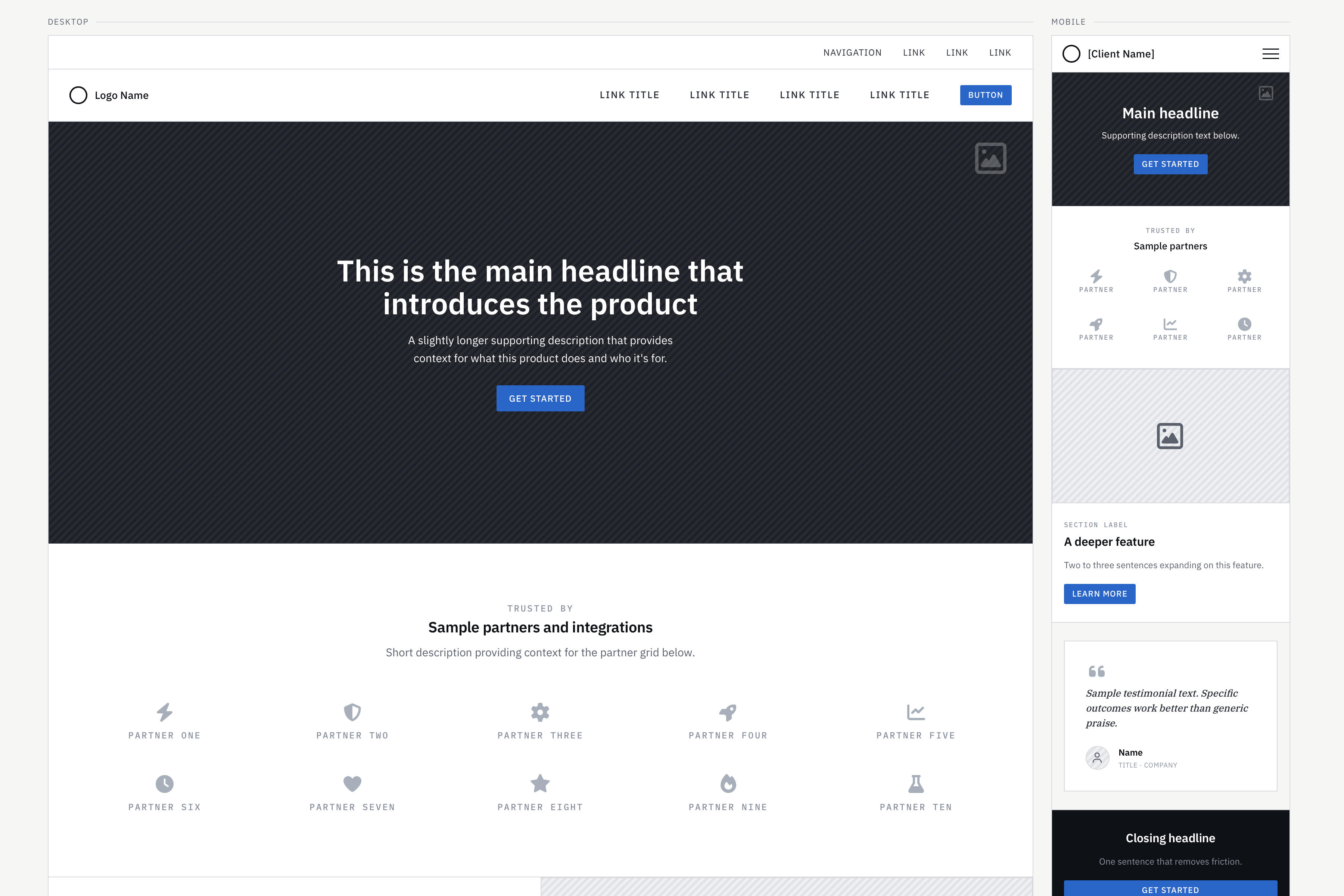 AI HTML Wireframes