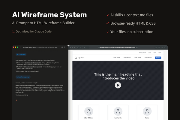 AI Wireframe System