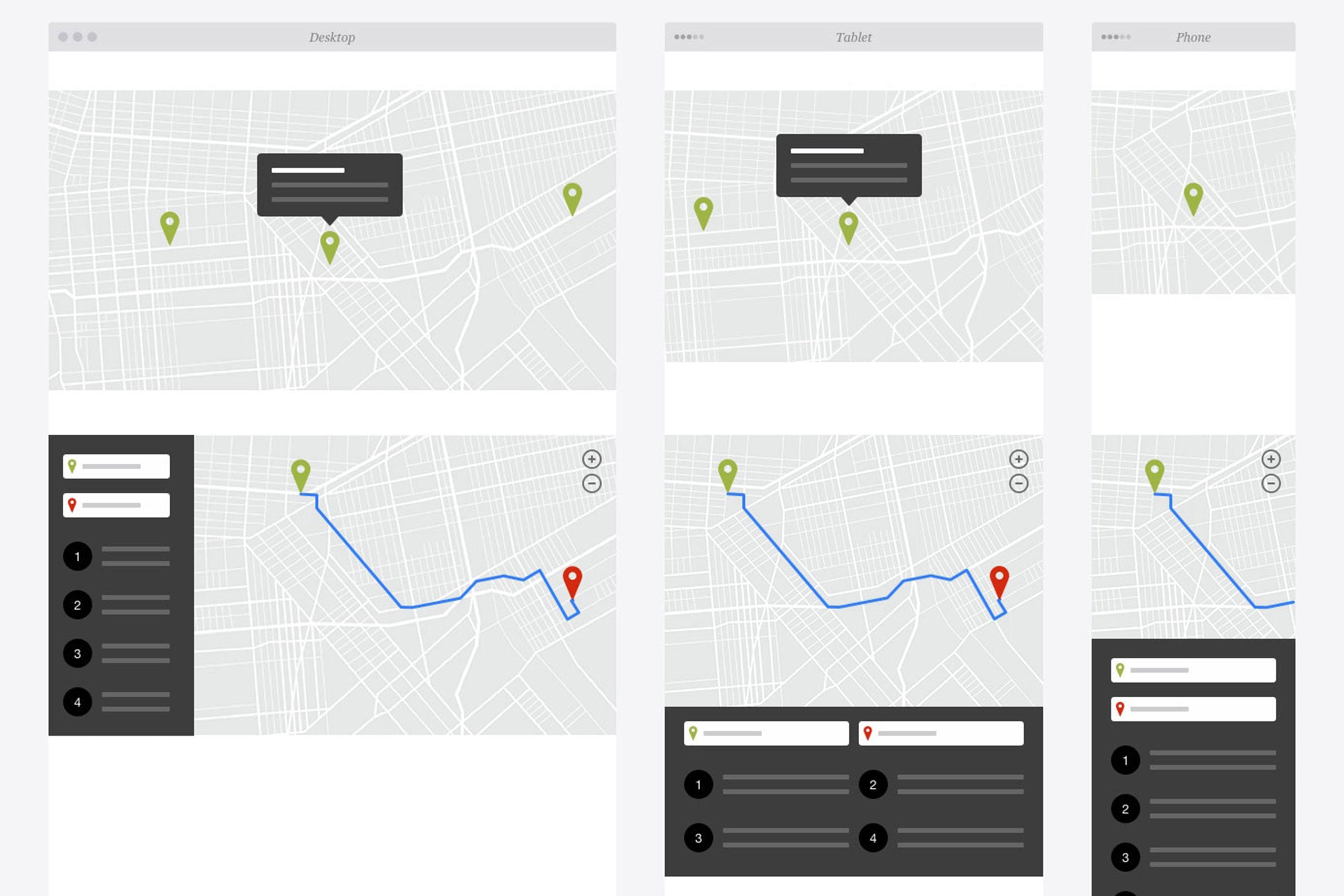 Responsive Website Wireframe Kit