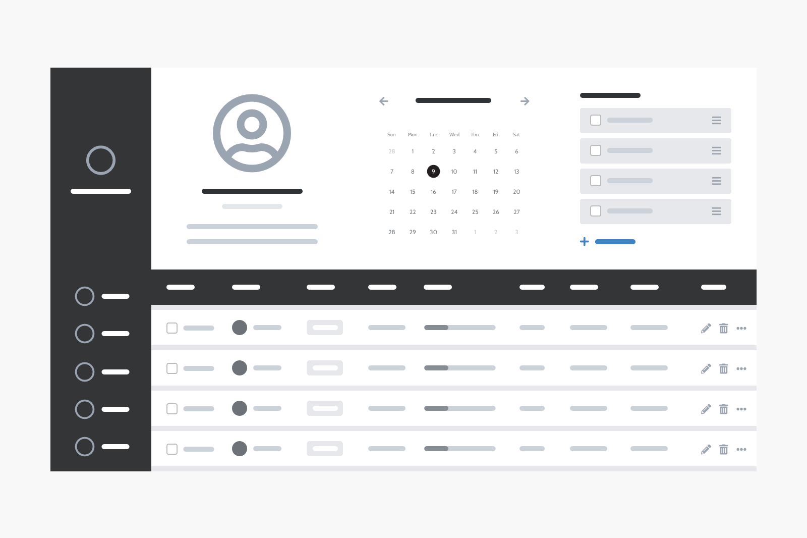 Cards Wireframe Kit – UX Kits